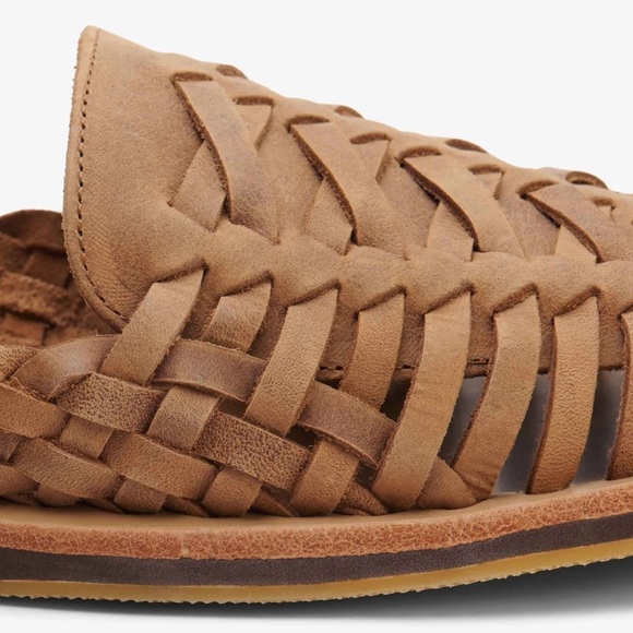 Nisolo Huarache Leather Sandals Tobacco Size 11.5 - Picture 3 of 11